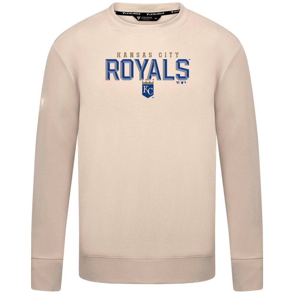 Kansas City Royals Levelwear Mandate Carve Tri-Blend Sweatshirt On Sale