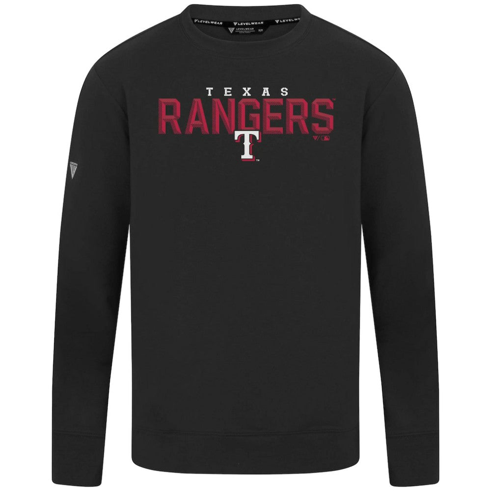 Texas Rangers Levelwear Mandate Carve Tri-Blend Sweatshirt On Sale