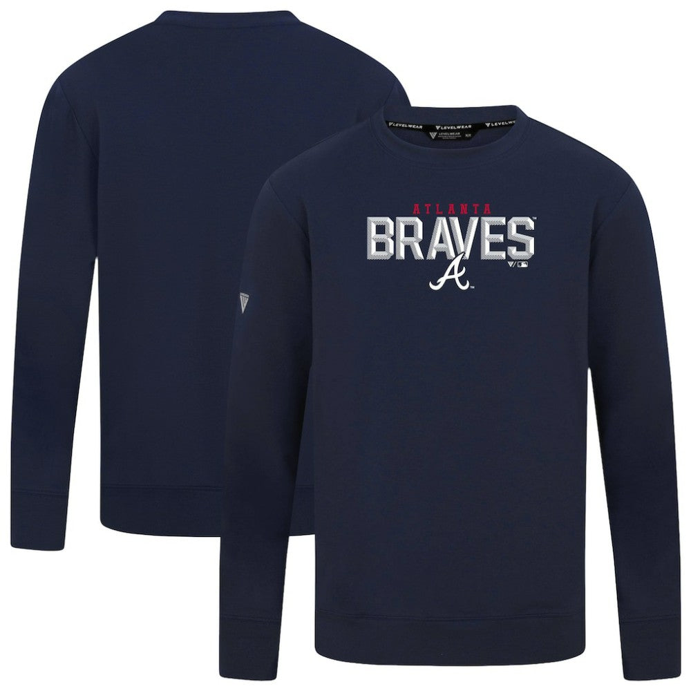 Atlanta Braves Levelwear Mandate Carve Tri-Blend Sweatshirt discount