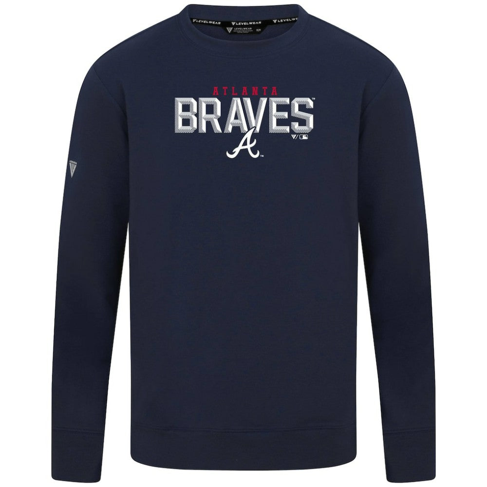 Atlanta Braves Levelwear Mandate Carve Tri-Blend Sweatshirt discount