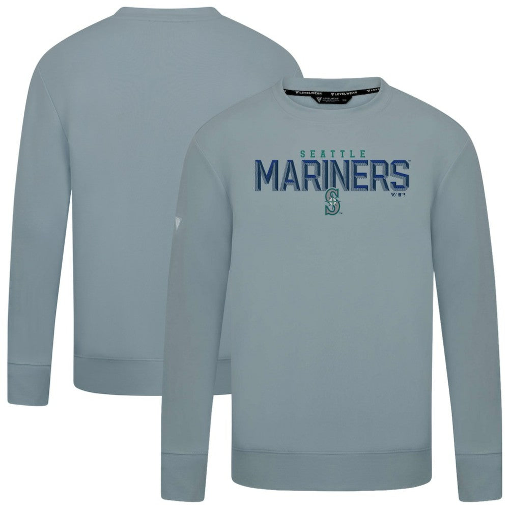 Seattle Mariners Levelwear Mandate Carve Tri-Blend Sweatshirt Online