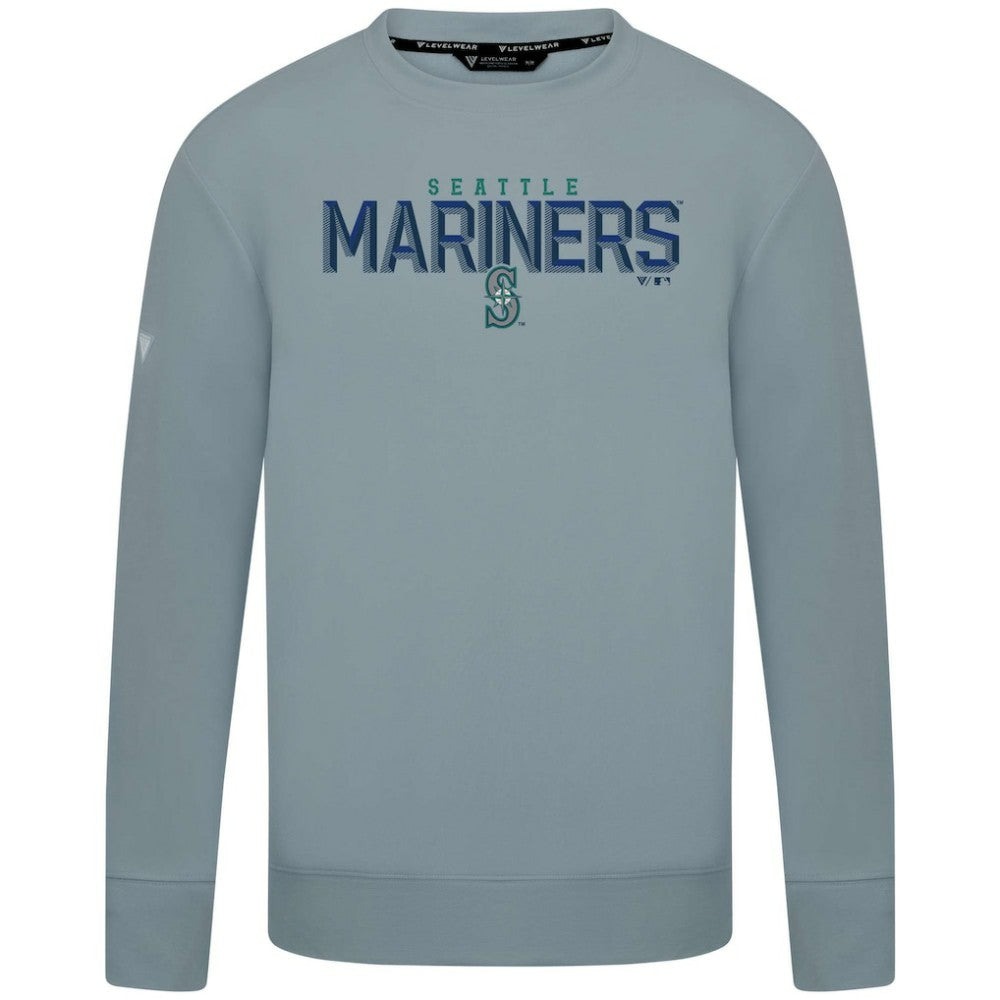 Seattle Mariners Levelwear Mandate Carve Tri-Blend Sweatshirt Online