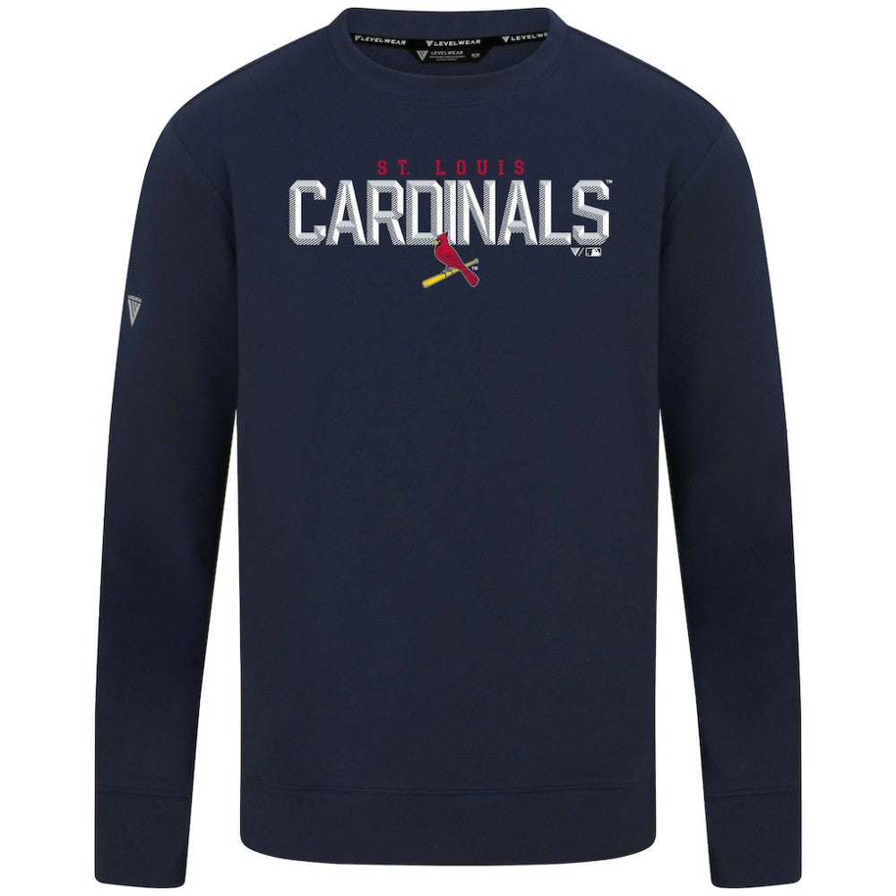 St. Louis Cardinals Levelwear Mandate Carve Tri-Blend Sweatshirt Sale