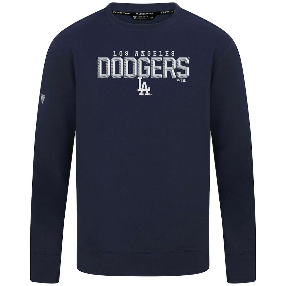 Los Angeles Dodgers Levelwear Mandate Carve Tri-Blend Sweatshirt discount