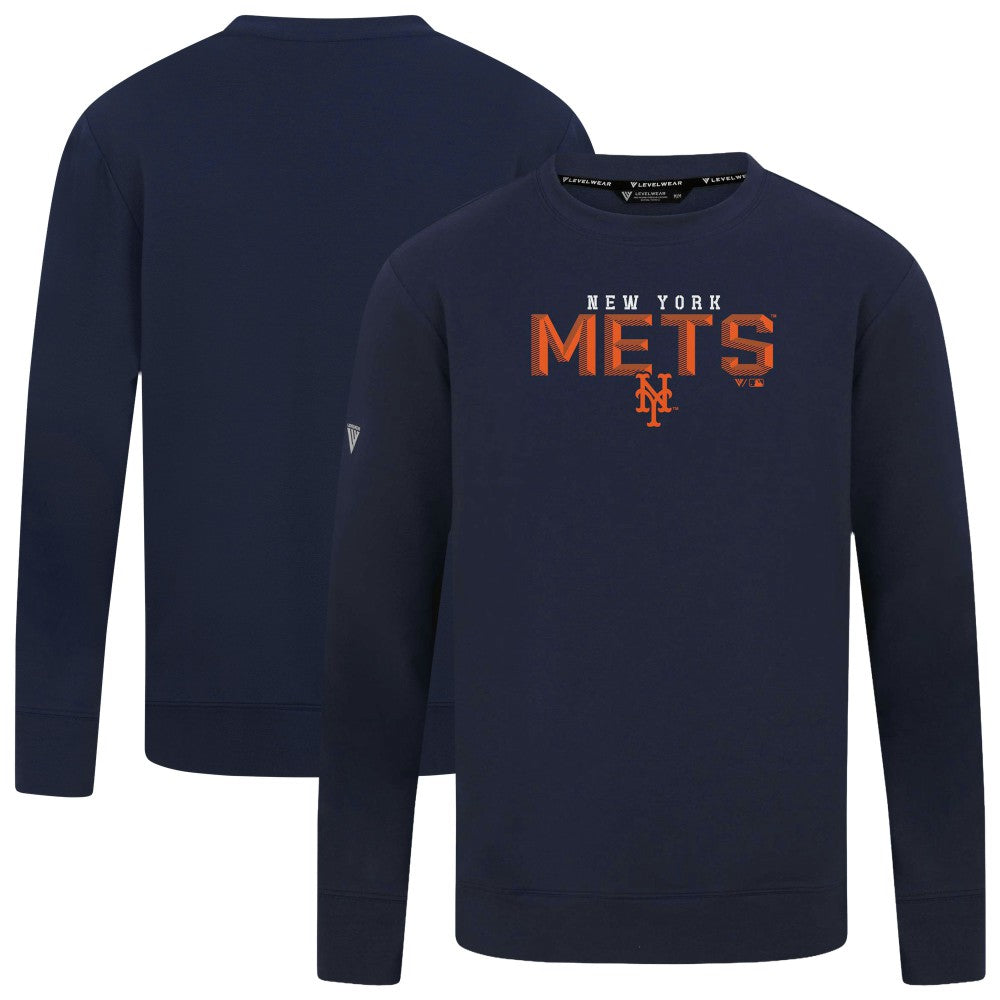 New York Mets Levelwear Mandate Carve Tri-Blend Sweatshirt Online