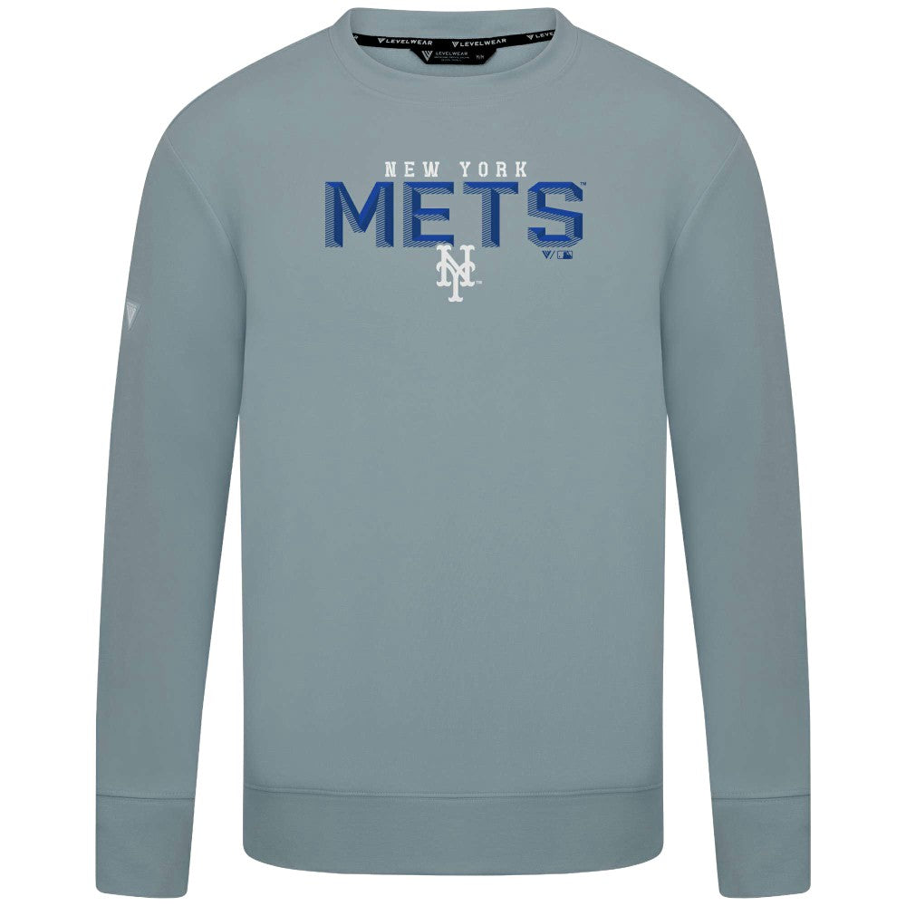 New York Mets Levelwear Mandate Carve Tri-Blend Sweatshirt On Sale