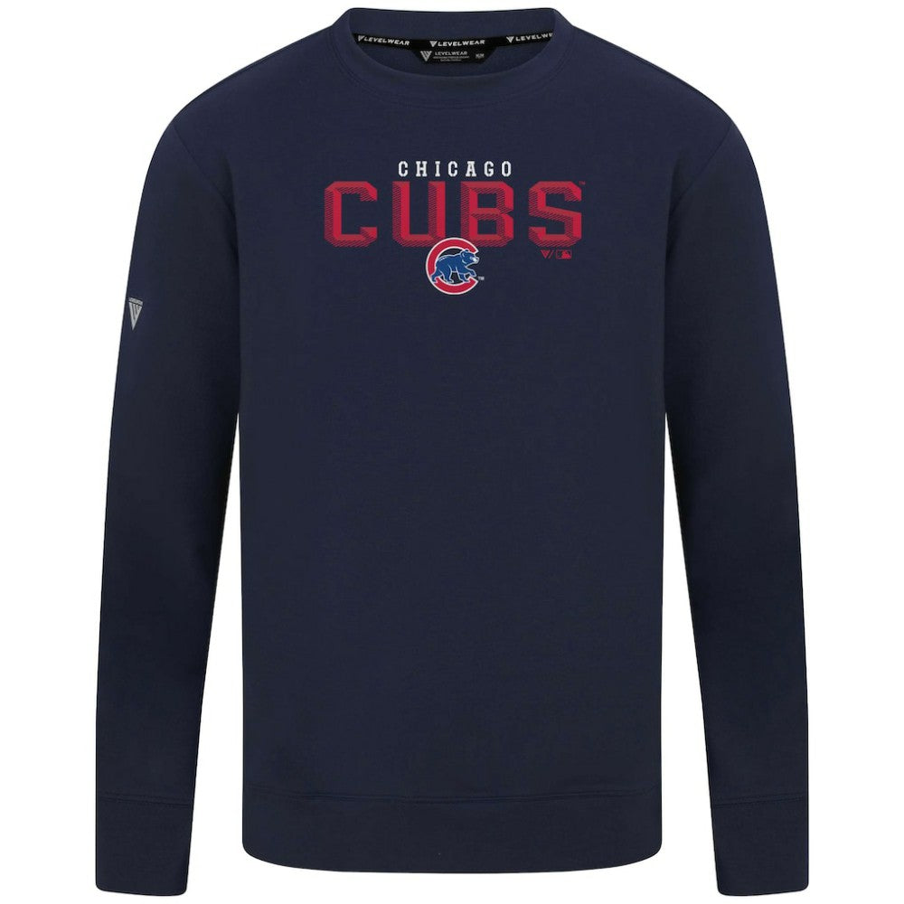 Chicago Cubs Levelwear Mandate Carve Tri-Blend Sweatshirt Online