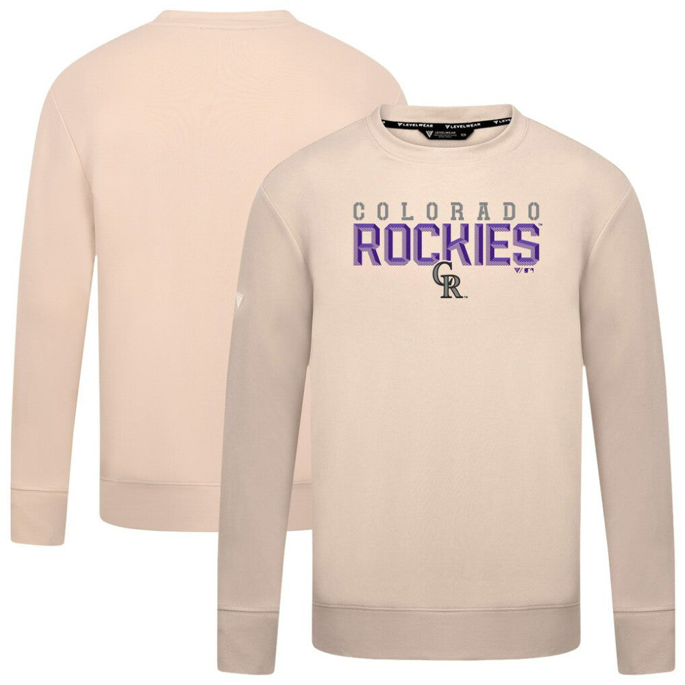 Colorado Rockies Levelwear Mandate Carve Tri-Blend Sweatshirt for sale