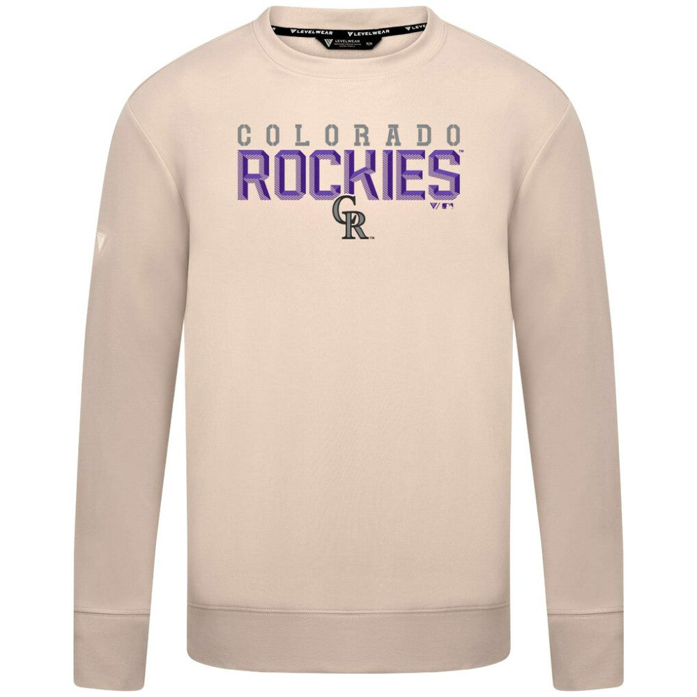 Colorado Rockies Levelwear Mandate Carve Tri-Blend Sweatshirt for sale