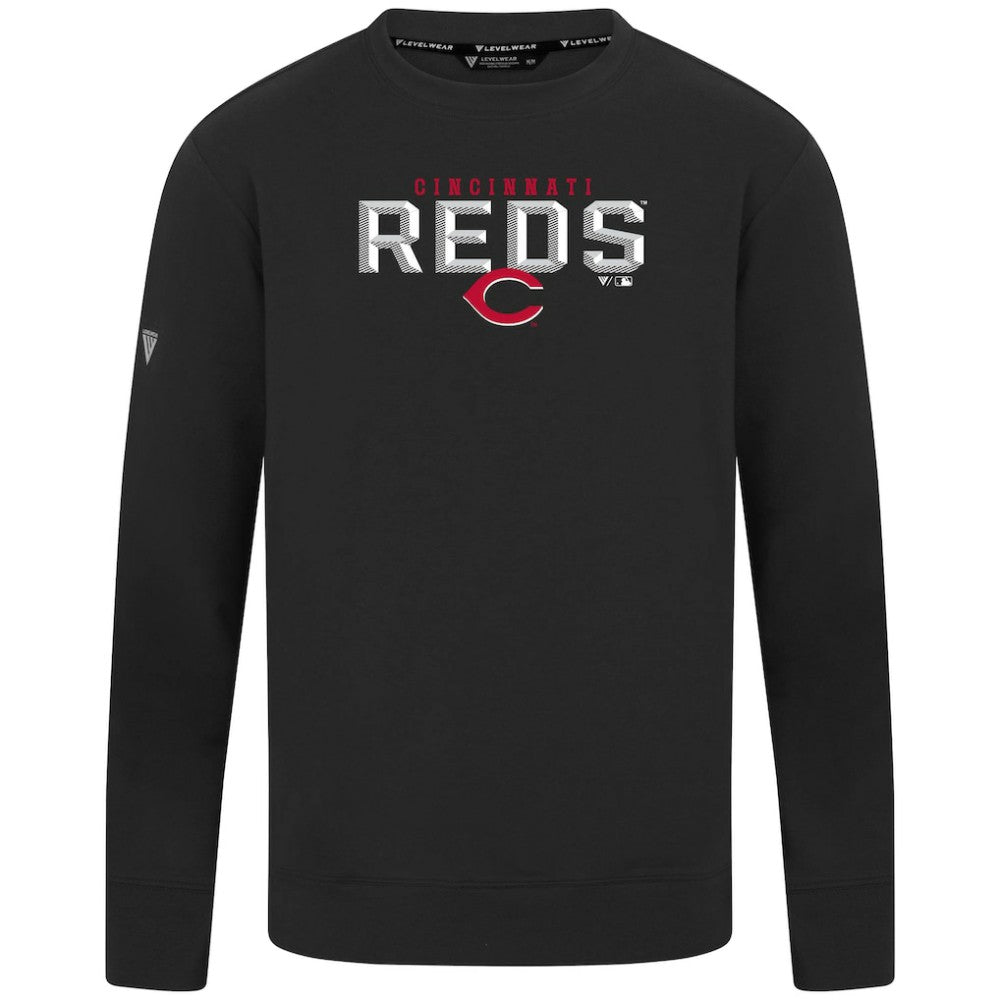 Cincinnati Reds Levelwear Mandate Carve Tri-Blend Sweatshirt discount