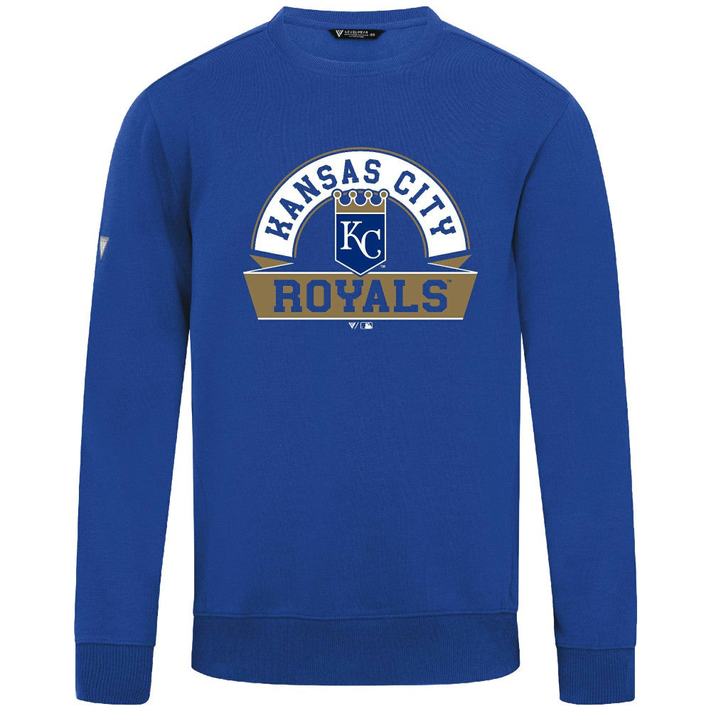 Kansas City Royals Levelwear Zane Banner Arch Sweatshirt On Sale