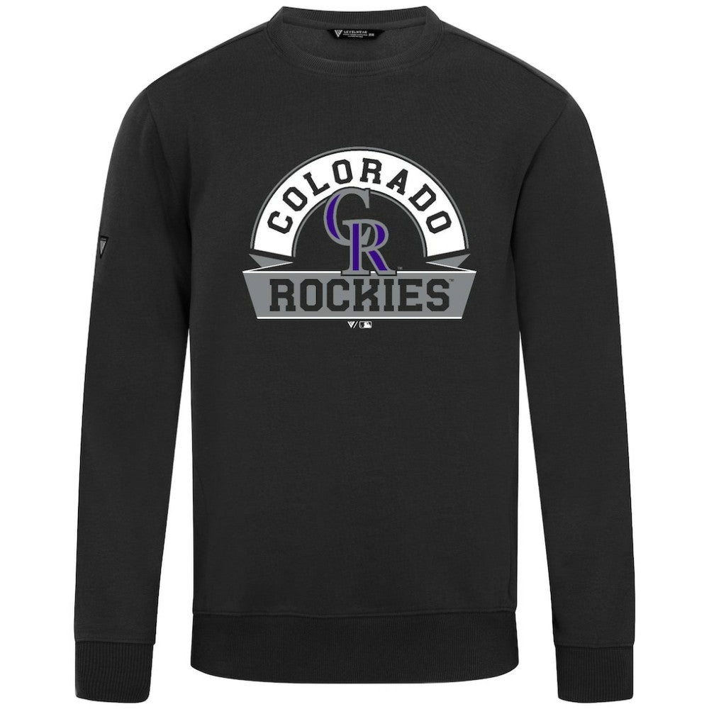 Colorado Rockies Levelwear Zane Banner Arch Sweatshirt Lifestyle