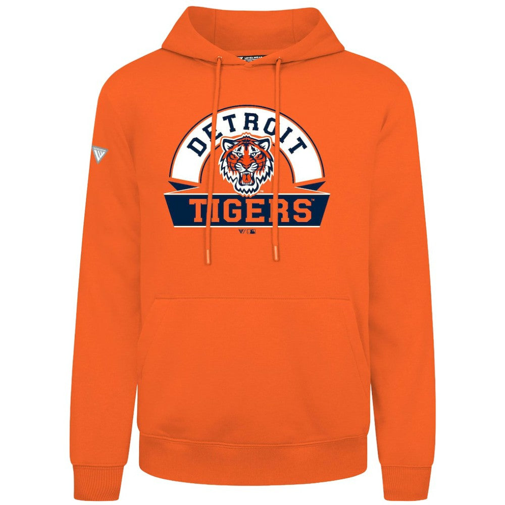 Detroit Tigers Levelwear Podium Banner Arch Hoodie On Sale