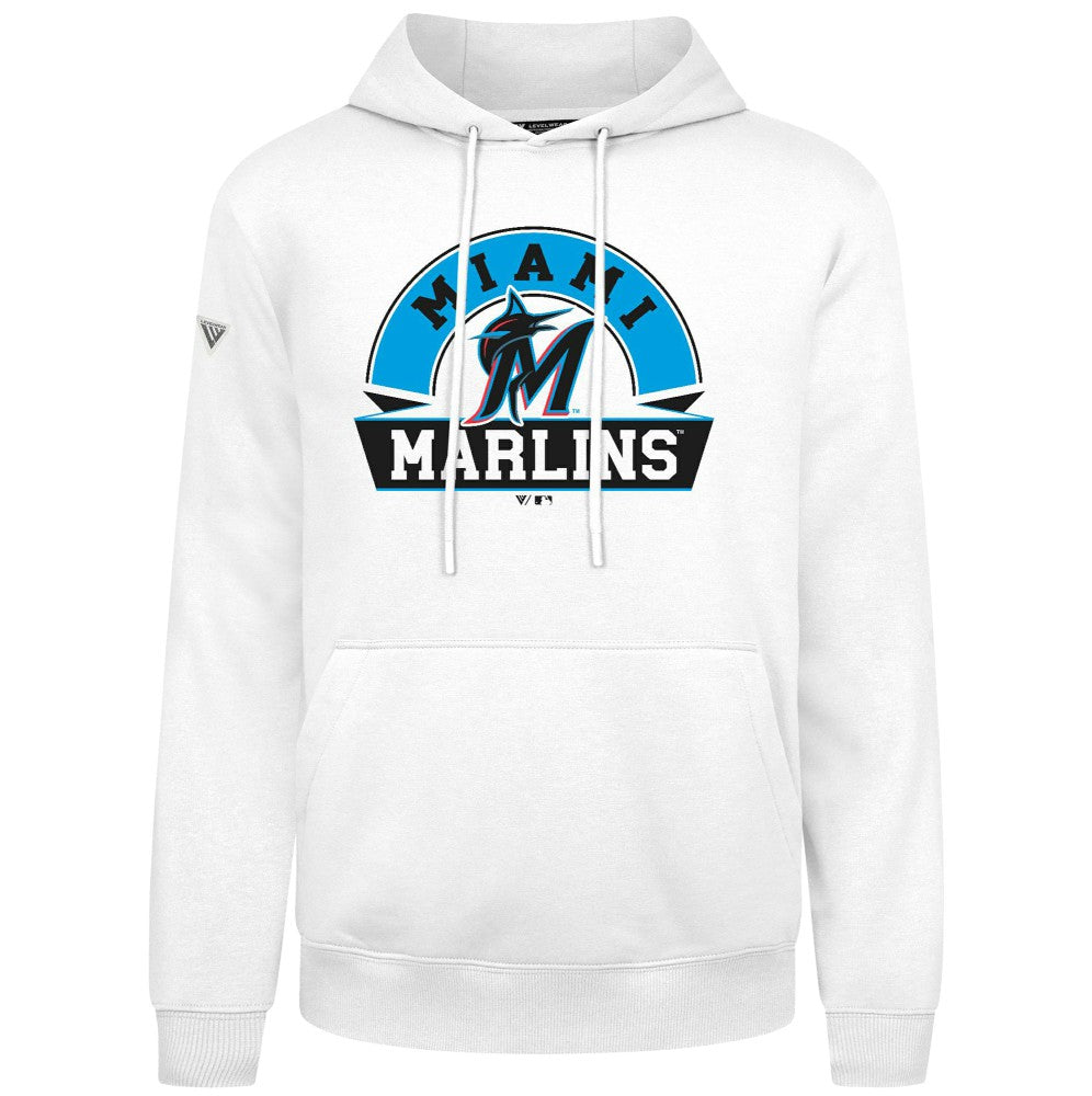 Miami Marlins Levelwear Podium Banner Arch Hoodie Clearance