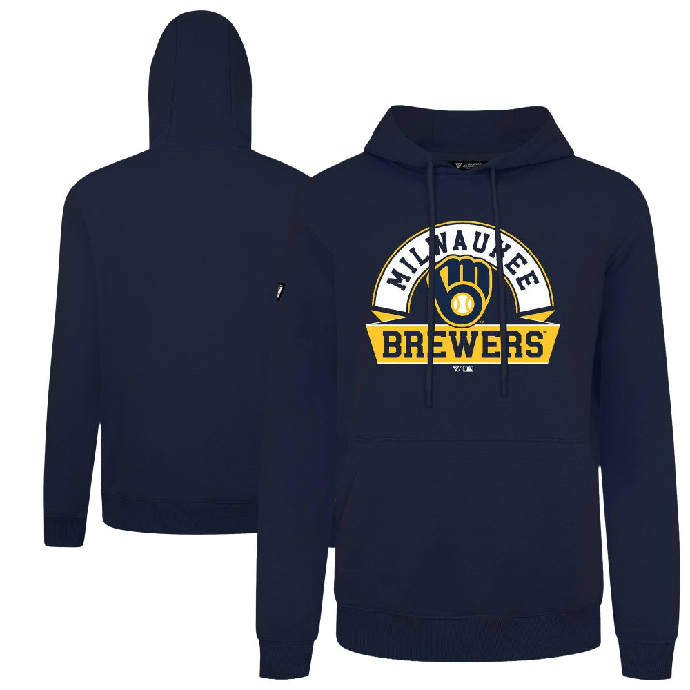 Milwaukee Brewers Levelwear Podium Banner Arch Hoodie discount