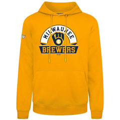 Milwaukee Brewers Levelwear Podium Banner Arch Hoodie Lifestyle