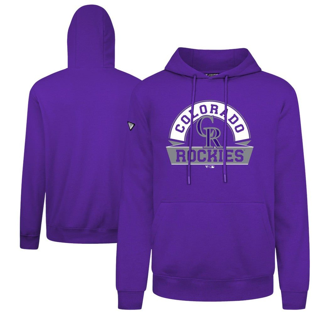 Colorado Rockies Levelwear Podium Banner Arch Hoodie On Sale