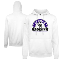 Colorado Rockies Levelwear Podium Banner Arch Hoodie Lifestyle