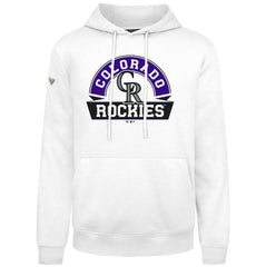 Colorado Rockies Levelwear Podium Banner Arch Hoodie Lifestyle