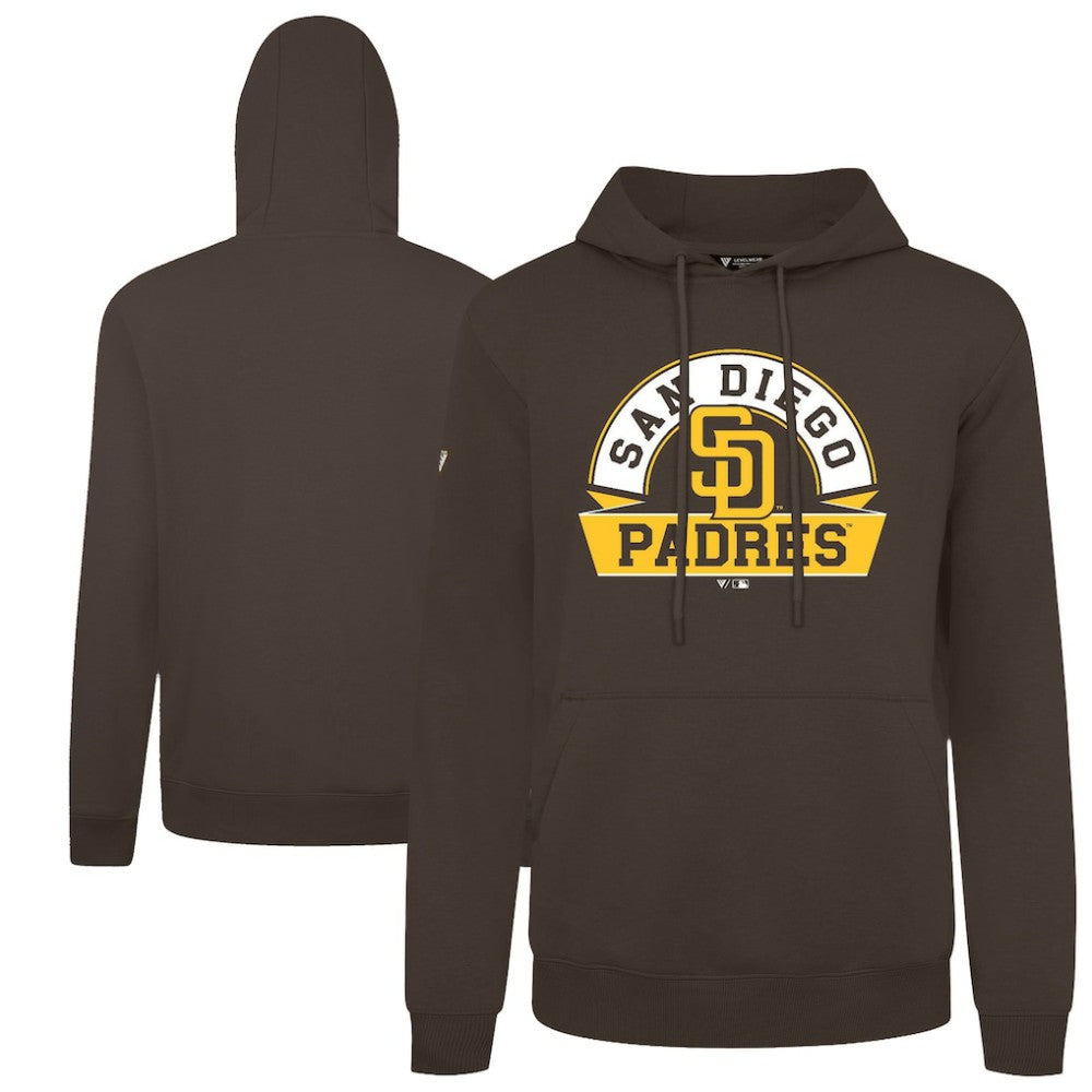 San Diego Padres Levelwear Podium Banner Arch Hoodie Clearance