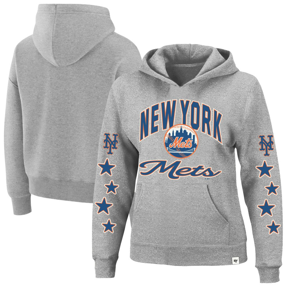 New York Mets '47 Women's Plus Size Starry Eye Hoodie Clearance