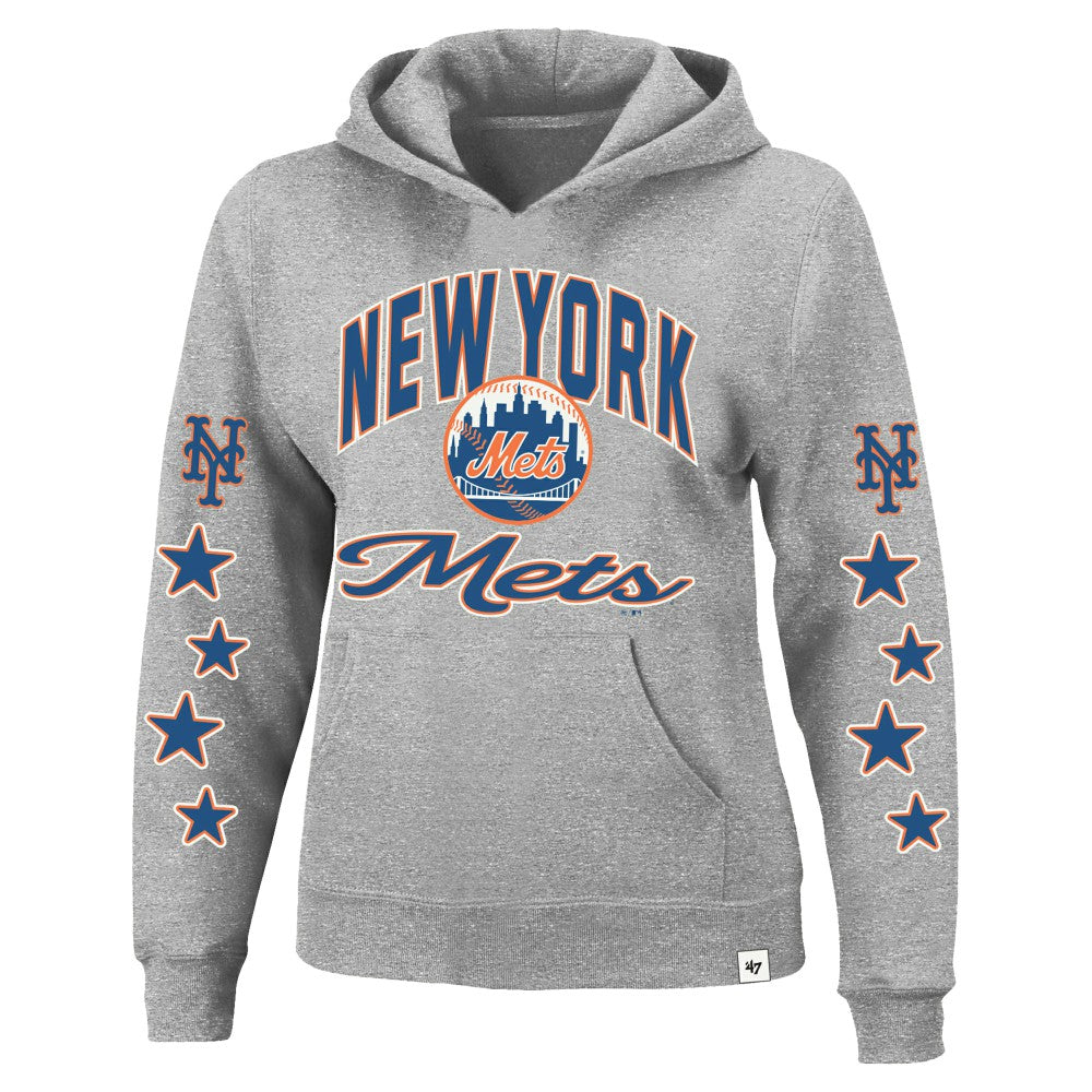 New York Mets '47 Women's Plus Size Starry Eye Hoodie Clearance