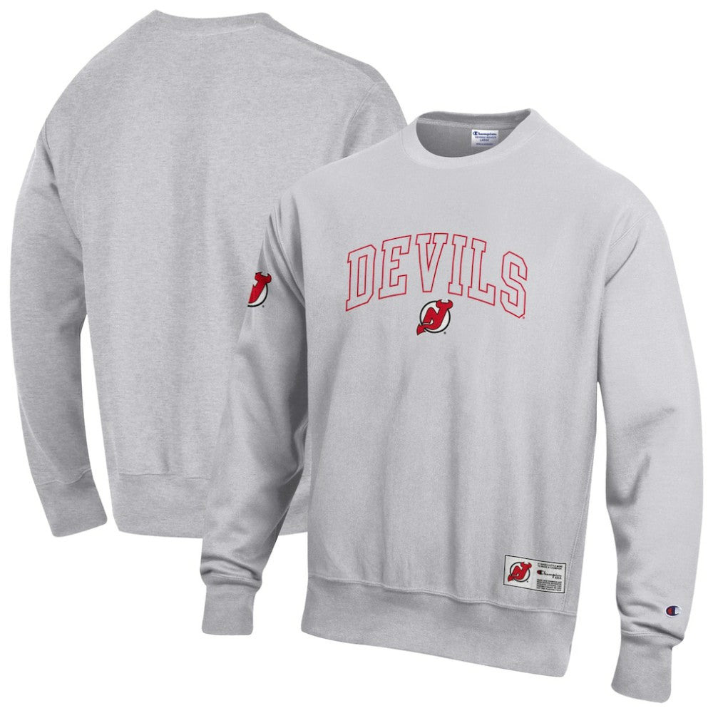 New Jersey Devils - Champion Reverse Weave Fleece Sweatshirt Gray