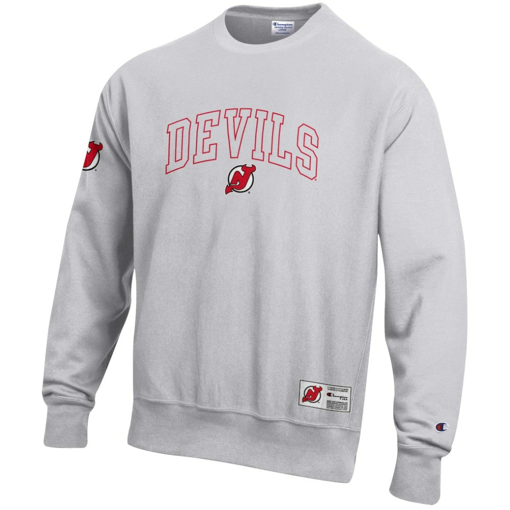 New Jersey Devils - Champion Reverse Weave Fleece Sweatshirt Gray