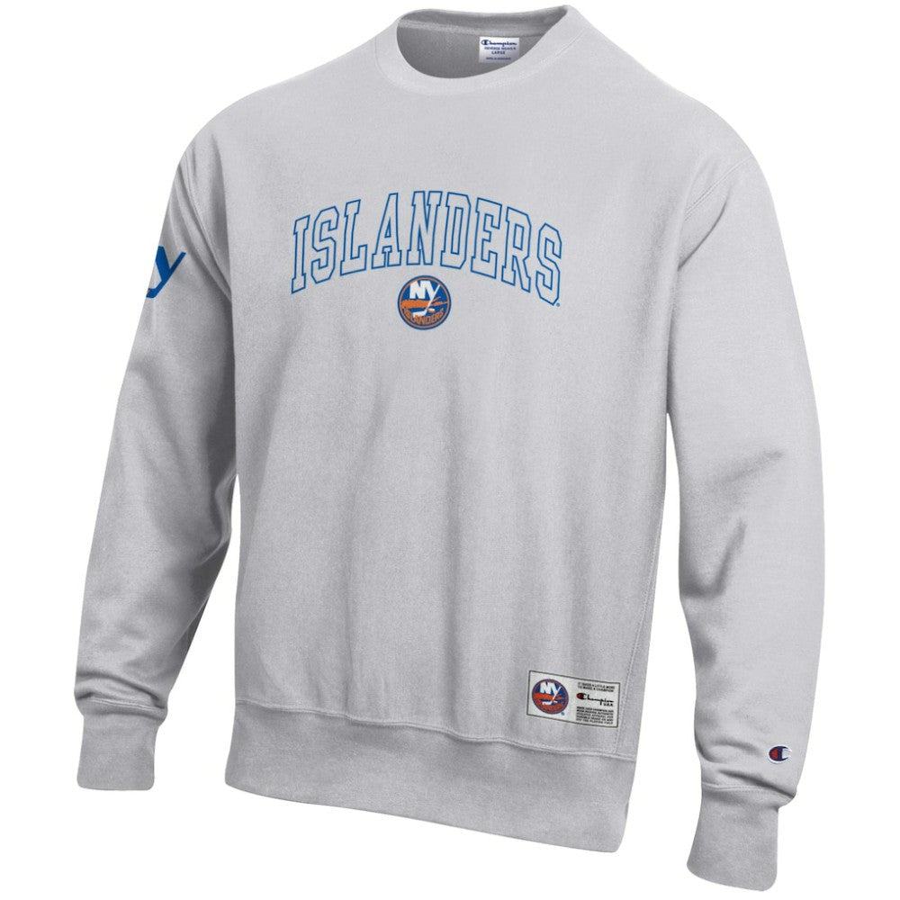 New York Islanders - Champion Reverse Weave Fleece Sweatshirt Gray