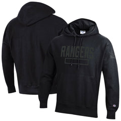 New York Rangers Champion Tonal Reverse Weave Fleece Hoodie Black