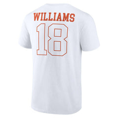 Caleb Williams Chicago Bears Outline Player T-Shirt White - NFL
