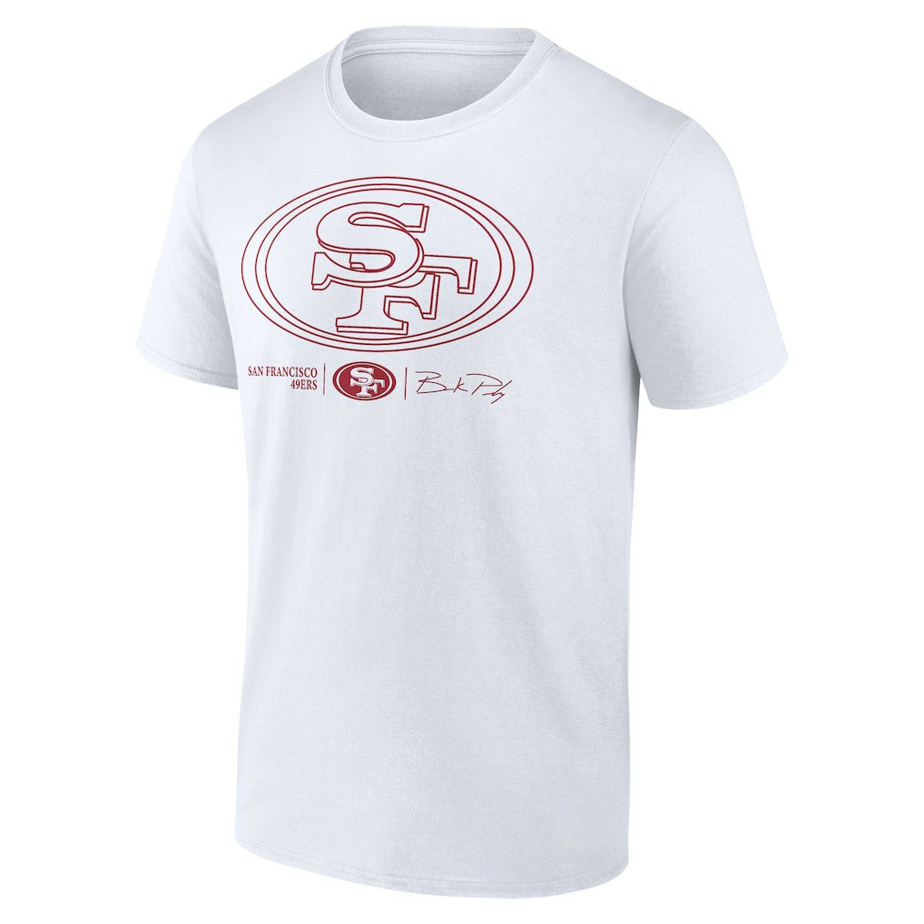 Brock Purdy San Francisco 49ers Outline Player T-Shirt White - NFL