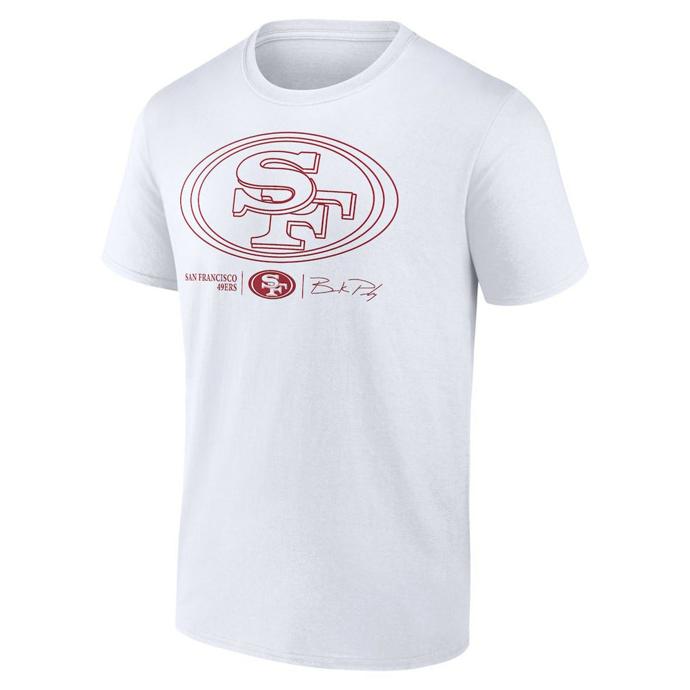 Brock Purdy San Francisco 49ers Outline Player T-Shirt White - NFL