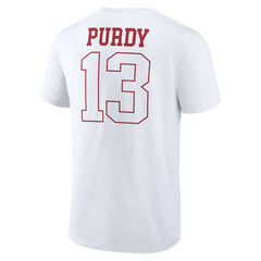 Brock Purdy San Francisco 49ers Outline Player T-Shirt White - NFL