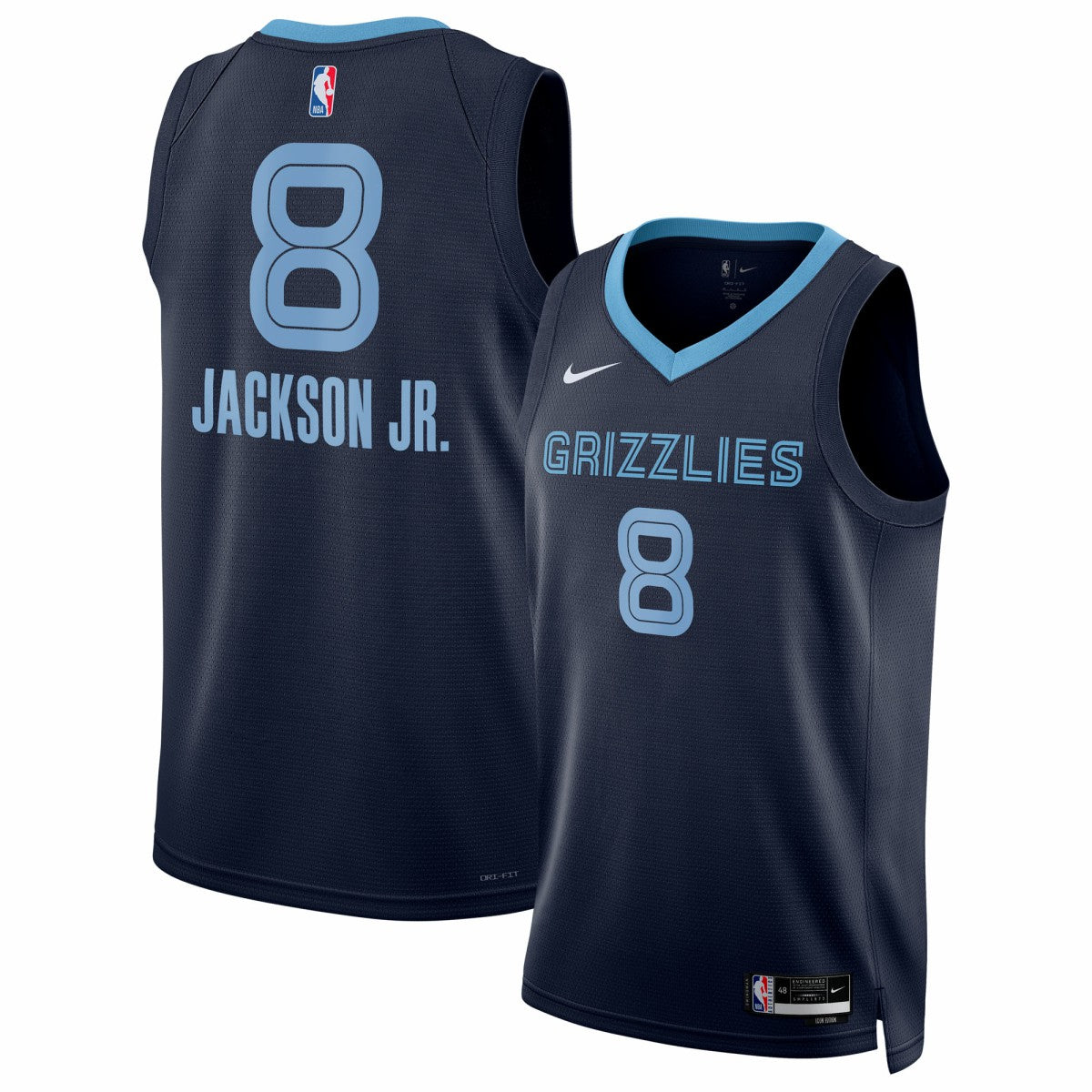 Nike - Jaren Jackson Jr. Memphis Grizzlies Unisex Swingman Jersey - Navy - Icon Edition