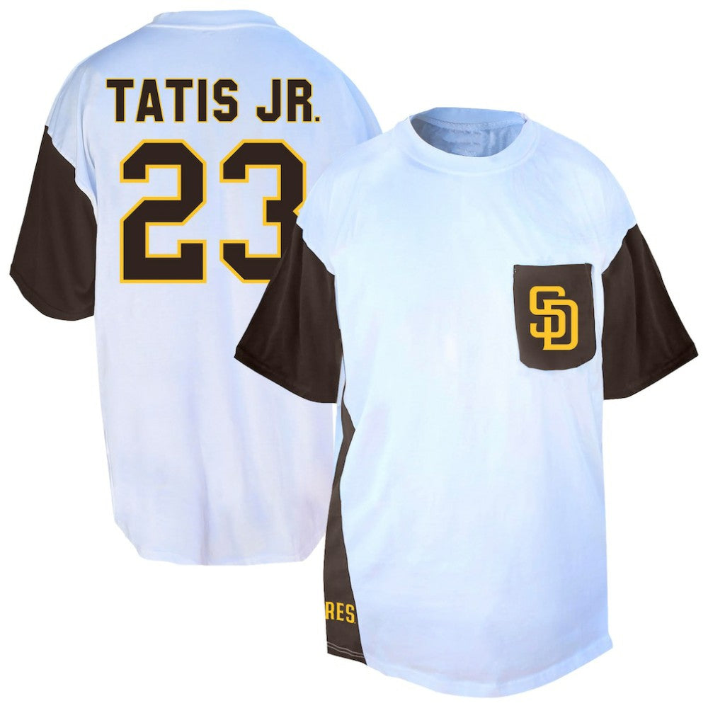 Fernando Tatis Jr. San Diego Padres Profile Big & Tall Player Name & Number T-Shirt Near Me