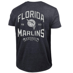Miami Marlins Champion Vintage 3-Hit Tri-Blend T-Shirt Online