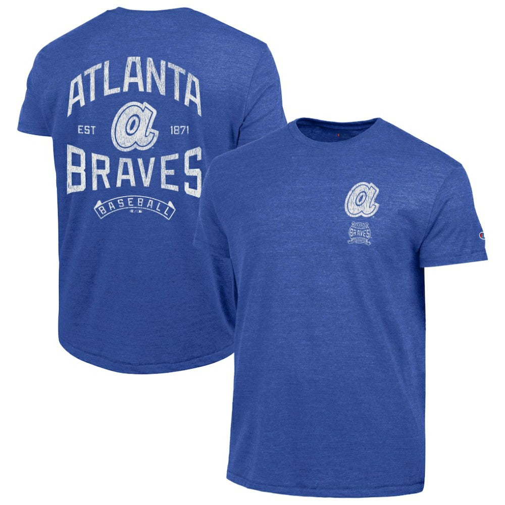 Atlanta Braves Champion Vintage 3-Hit Tri-Blend T-Shirt Online