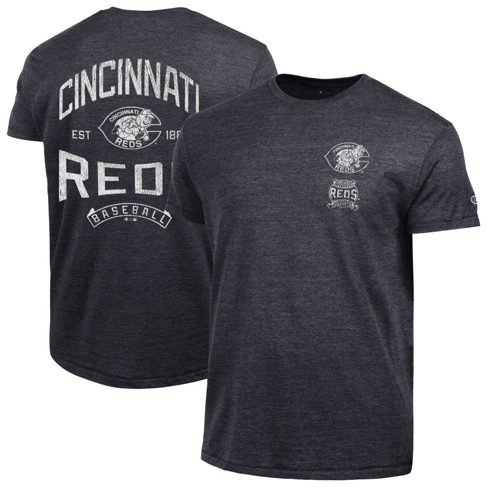 Cincinnati Reds Champion Vintage 3-Hit Tri-Blend T-Shirt Clearance