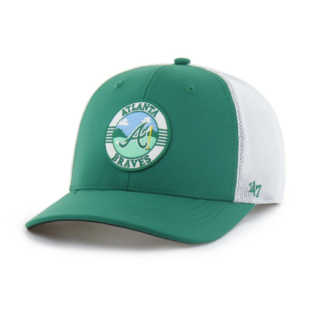Atlanta Braves '47 Elevated Greens Adjustable Trucker Hat Sale