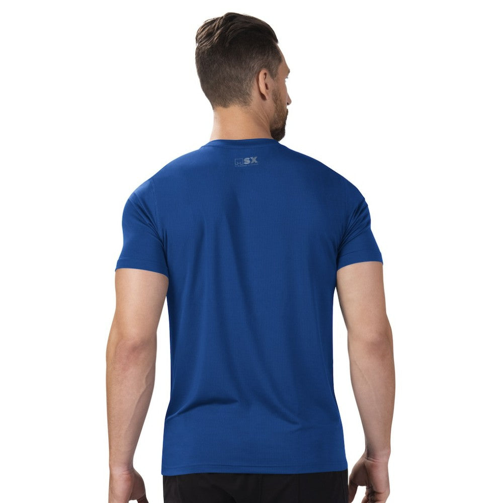New York Rangers MSX by Michael Strahan Performance Team Graphic T-Shirt Blue