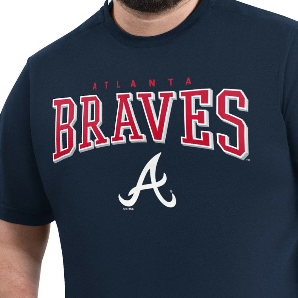 Atlanta Braves G-III Sports by Carl Banks Adaptive Classic Team Spirit T-Shirt Sale