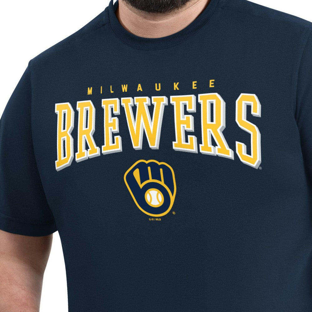 Milwaukee Brewers G-III Sports by Carl Banks Adaptive Classic Team Spirit T-Shirt discount