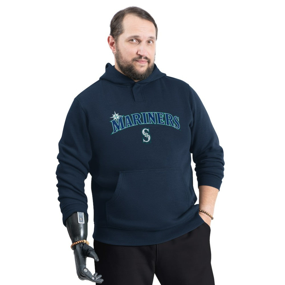 Seattle Mariners G-III Sports by Carl Banks Adaptive Lockup Fleece Hoodie On Sale