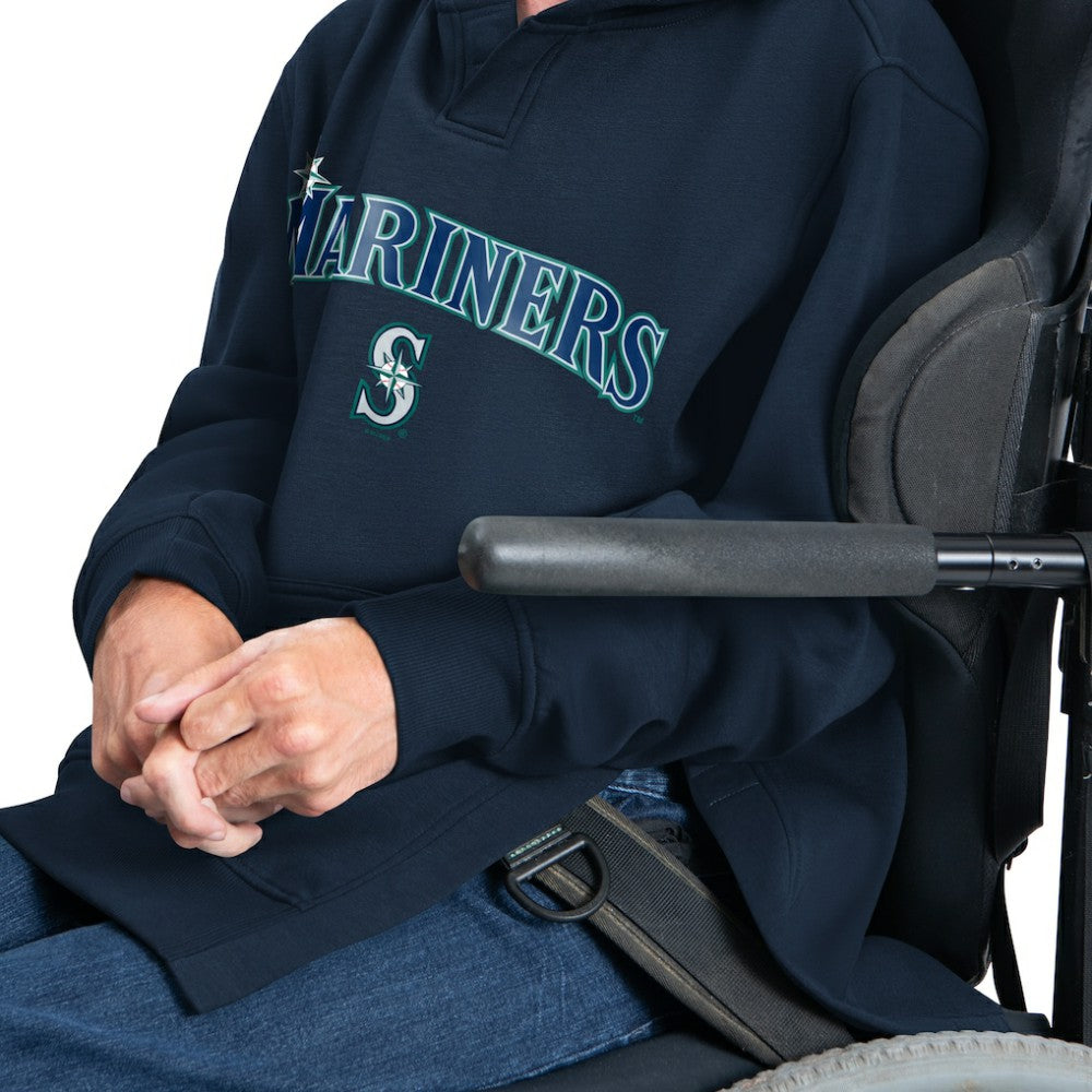 Seattle Mariners G-III Sports by Carl Banks Adaptive Lockup Fleece Hoodie On Sale