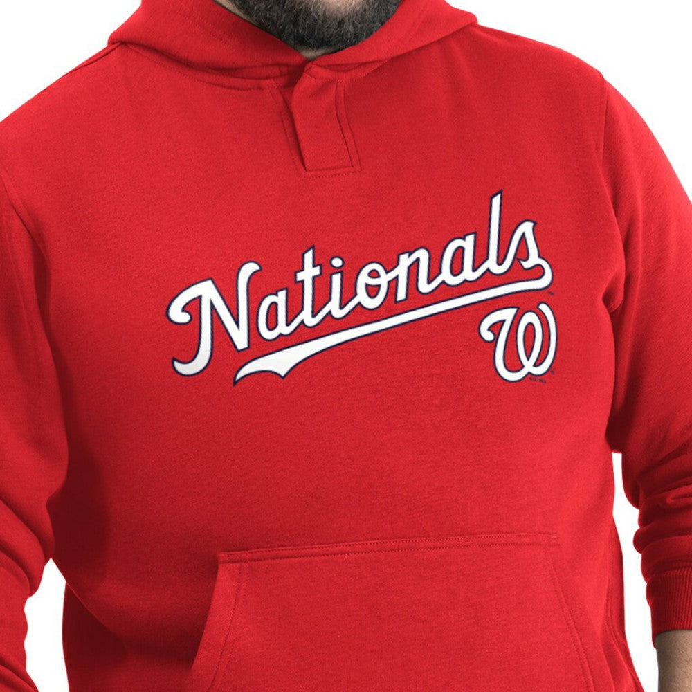 Washington Nationals G-III Sports by Carl Banks Adaptive Lockup Fleece Hoodie Clearance