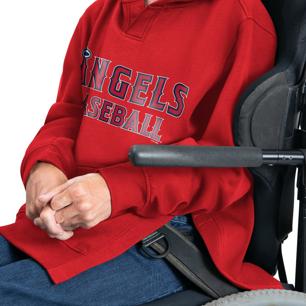Los Angeles Angels G-III Sports by Carl Banks Adaptive Lockup Fleece Hoodie Clearance