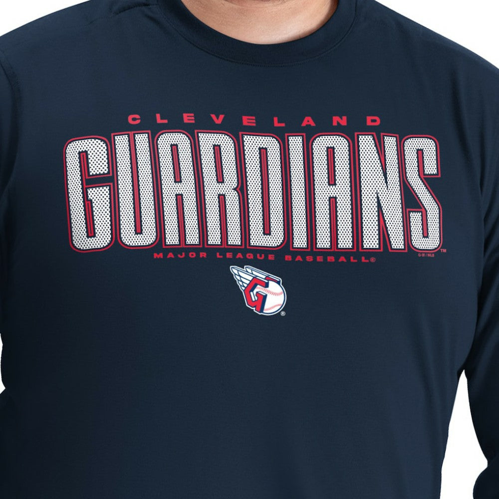 Cleveland Guardians G-III Sports by Carl Banks Adaptive Long Sleeve T-Shirt Clearance