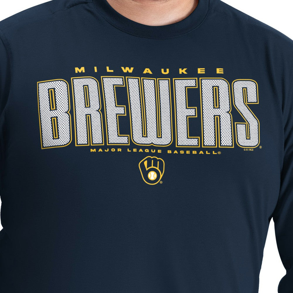 Milwaukee Brewers G-III Sports by Carl Banks Adaptive Long Sleeve T-Shirt Clearance