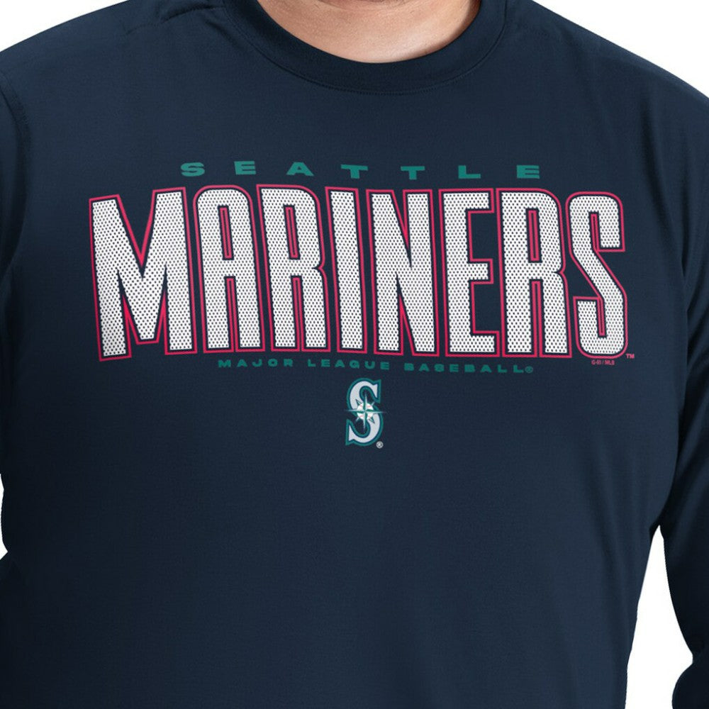 Seattle Mariners G-III Sports by Carl Banks Adaptive Long Sleeve T-Shirt Sale